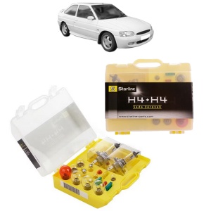 Kit trusa Set becuri H4 compatibila cu FORD ESCORT VI (GAL, AAL, ABL) din 1995-1998, bec far, semnalizare , pozitie, iluminare numar, frana, plafoniera, stop frana