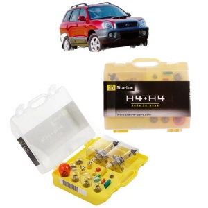 Kit trusa Set becuri H4 compatibila cu HYUNDAI SANTA FÉ I (SM) din 2001-2006, bec far, semnalizare , pozitie, iluminare numar, frana, plafoniera, stop frana