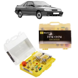 Kit trusa Set becuri H4 compatibila cu NISSAN SUNNY II (N13, B12) din 1986-1991, bec far, semnalizare , pozitie, iluminare numar, frana, plafoniera, stop frana