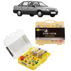 Kit trusa Set becuri H4 compatibila cu OPEL KADETT E (T85) din 1984-1992, bec far, semnalizare , pozitie, iluminare numar, frana, plafoniera, stop frana