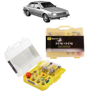Kit trusa Set becuri H4 compatibila cu OPEL SENATOR A (29_) din 1978-1987, bec far, semnalizare , pozitie, iluminare numar, frana, plafoniera, stop frana