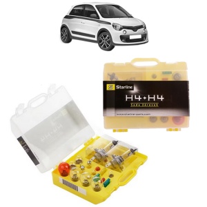 Kit trusa Set becuri H4 compatibila cu RENAULT TWINGO III (BCM_, BCA_) din 2014-2024, bec far, semnalizare , pozitie, iluminare numar, frana, plafoniera, stop frana
