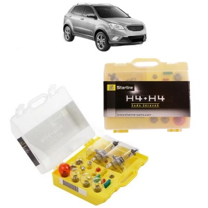 Kit trusa Set becuri H4 compatibila cu SSANGYONG KORANDO (CK) din 2010-2015, bec far, semnalizare , pozitie, iluminare numar, frana, plafoniera, stop frana