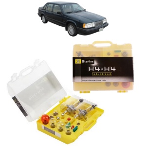 Kit trusa Set becuri H4 compatibila cu VOLVO 940 II (944) din 1994-1998, bec far, semnalizare , pozitie, iluminare numar, frana, plafoniera, stop frana