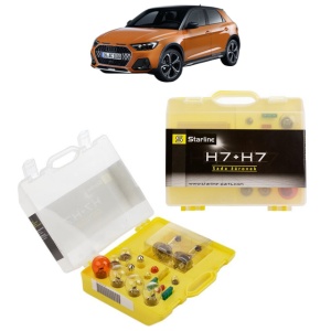Kit trusa Set becuri H7 compatibila cu AUDI A1 City Carver (GBH) din 2019-2022, bec far, semnalizare , pozitie, iluminare numar, frana, plafoniera, stop frana