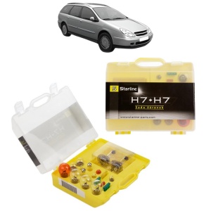 Kit trusa Set becuri H7 compatibila cu CITROEN C5 I Break (DE_) din 2001-2004, bec far, semnalizare , pozitie, iluminare numar, frana, plafoniera, stop frana