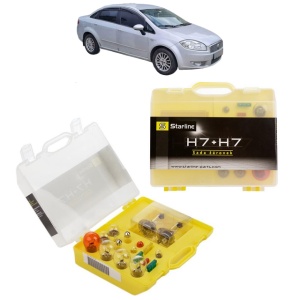 Kit trusa Set becuri H7 compatibila cu FIAT LINEA (323_, 110_) din 2006-2011, bec far, semnalizare , pozitie, iluminare numar, frana, plafoniera, stop frana