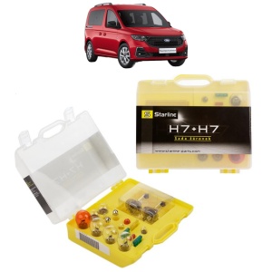 Kit trusa Set becuri H7 compatibila cu FORD TOURNEO CONNECT / GRAND TOURNEO CONNECT V761 MPV (SK) din 2022-2024, bec far, semnalizare , pozitie, iluminare numar, frana, plafoniera, stop frana - Img 1