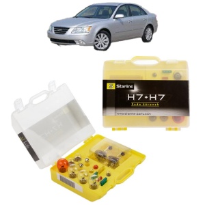Kit trusa Set becuri H7 compatibila cu HYUNDAI SONATA V (NF) din 2005-2010, bec far, semnalizare , pozitie, iluminare numar, frana, plafoniera, stop frana