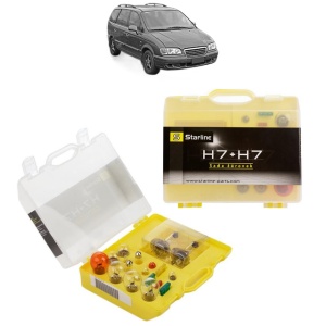 Kit trusa Set becuri H7 compatibila cu HYUNDAI TRAJET Box Body/MPV (FO) din 1999-2008, bec far, semnalizare , pozitie, iluminare numar, frana, plafoniera, stop frana