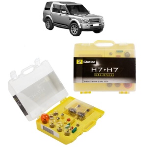 Kit trusa Set becuri H7 compatibila cu LAND ROVER DISCOVERY IV (L319) din 2009-2018, bec far, semnalizare , pozitie, iluminare numar, frana, plafoniera, stop frana