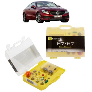 Kit trusa Set becuri H7 compatibila cu MERCEDES-BENZ E-CLASS Coupe (C238) din 2018, bec far, semnalizare , pozitie, iluminare numar, frana, plafoniera, stop frana
