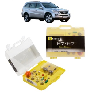 Kit trusa Set becuri H7 compatibila cu MERCEDES-BENZ GL-CLASS (X164) din 2006-2012, bec far, semnalizare , pozitie, iluminare numar, frana, plafoniera, stop frana