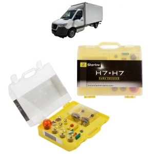 Kit trusa Set becuri H7 compatibila cu MERCEDES-BENZ SPRINTER 5-t Platform/Chassis (B907) din 2018-2022, bec far, semnalizare , pozitie, iluminare numar, frana, plafoniera, stop frana