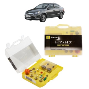 Kit trusa Set becuri H7 compatibila cu OPEL ASTRA H CLASSIC Saloon (A04) din 2009-2014, bec far, semnalizare , pozitie, iluminare numar, frana, plafoniera, stop frana