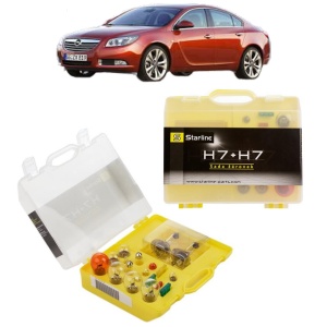 Kit trusa Set becuri H7 compatibila cu OPEL INSIGNIA A Saloon (G09) din 2008-2017, bec far, semnalizare , pozitie, iluminare numar, frana, plafoniera, stop frana