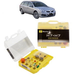 Kit trusa Set becuri H7 compatibila cu OPEL VECTRA C Estate (Z02) din 2003-2009, bec far, semnalizare , pozitie, iluminare numar, frana, plafoniera, stop frana
