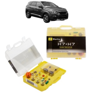 Kit trusa Set becuri H7 compatibila cu PEUGEOT 5008 II (MC_, MJ_, MR_, M4_) din 2016-2023, bec far, semnalizare , pozitie, iluminare numar, frana, plafoniera, stop frana