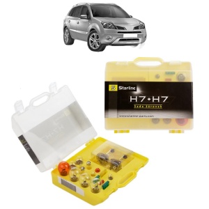Kit trusa Set becuri H7 compatibila cu RENAULT KOLEOS I (HY_) din 2008-2013, bec far, semnalizare , pozitie, iluminare numar, frana, plafoniera, stop frana
