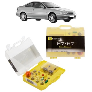 Kit trusa Set becuri H7 compatibila cu VOLVO C70 I Coupe (872) din 1997-2002, bec far, semnalizare , pozitie, iluminare numar, frana, plafoniera, stop frana