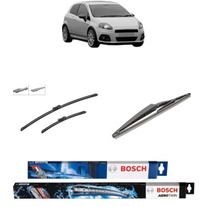 Set 3 stergatoare ABARTH GRANDE PUNTO din 2007-2010, Bosch Aerotwin Multi, din cauciuc siliconat rezistent