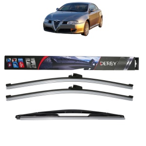 Set 3 stergatoare ALFA ROMEO GT (937_) din 2003-2010, Derby, din cauciuc siliconat rezistent