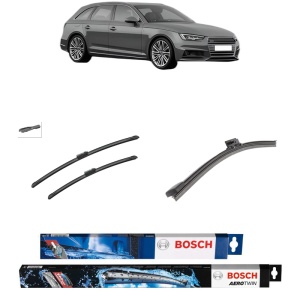 Set 3 stergatoare AUDI A4 B9 Avant (8W5, 8WD) din 2015-2024, Bosch Aerotwin, din cauciuc siliconat rezistent