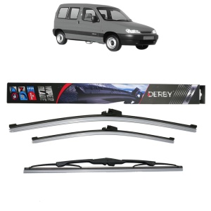 Set 3 stergatoare CITROEN BERLINGO / BERLINGO FIRST MPV (MF_, GJK_, GFK_) din 1996-2011, Derby, din cauciuc siliconat rezistent