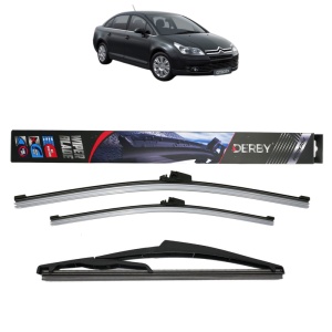 Set 3 stergatoare CITROEN C4 I Saloon din 2006-2014, Derby, din cauciuc siliconat rezistent