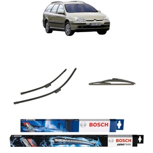 Set 3 stergatoare CITROEN C5 II Estate Van (RE_) din 2004-2008, Bosch Aerotwin, din cauciuc siliconat rezistent