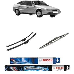 Set 3 stergatoare CITROEN XM Break (Y4) din 1994-2000, Bosch Aerotwin Retrofit, din cauciuc siliconat rezistent