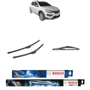 Set 3 stergatoare DACIA SANDERO II (B8_) din 2012-2020, Bosch Aerotwin Retrofit, din cauciuc siliconat rezistent