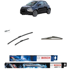 Set 3 stergatoare FIAT 500e (332_) din 2020-2022, Bosch Aerotwin, din cauciuc siliconat rezistent