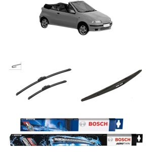 Set 3 stergatoare FIAT PUNTO Convertible (176_) din 1994-2000, Bosch Aerotwin Retrofit, din cauciuc siliconat rezistent