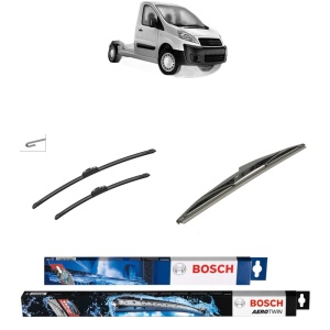 Set 3 stergatoare FIAT SCUDO Platform/Chassis (270_, 272_) din 2007-2016, Bosch Aerotwin Retrofit, din cauciuc siliconat rezistent