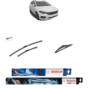 Set 3 stergatoare FIAT TIPO Estate (356_, 357_) din 2016-2022, Bosch Aerotwin, din cauciuc siliconat rezistent