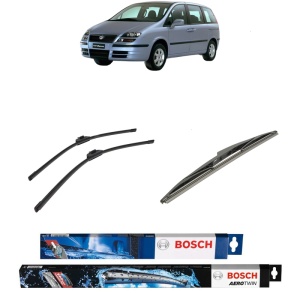 Set 3 stergatoare FIAT ULYSSE (179_) din 2002-2011, Bosch Aerotwin Retrofit, din cauciuc siliconat rezistent