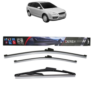 Set 3 stergatoare FORD FOCUS II Estate Van din 2004-2011, Derby, din cauciuc siliconat rezistent