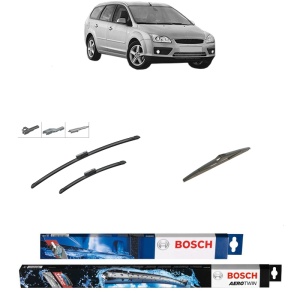 Set 3 stergatoare FORD FOCUS II Turnier (DA_, FFS, DS) din 2004-2012, Bosch Aerotwin Multi, din cauciuc siliconat rezistent