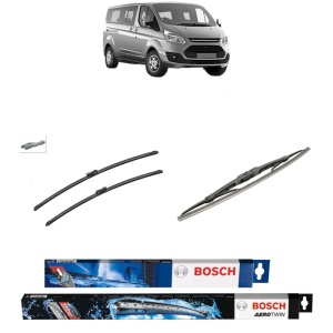 Set 3 stergatoare FORD TOURNEO CUSTOM V362 Bus (F3) din 2012-2023, Bosch Aerotwin, din cauciuc siliconat rezistent