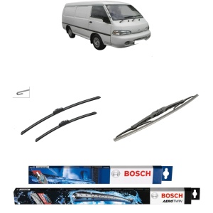 Set 3 stergatoare HYUNDAI H-1 Van (A1) din 2000-2007, Bosch Aerotwin Retrofit, din cauciuc siliconat rezistent