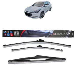 Set 3 stergatoare HYUNDAI i20 II (GB, IB) din 2014-2021, Derby, din cauciuc siliconat rezistent