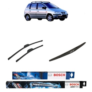 Set 3 stergatoare HYUNDAI MATRIX (FC) din 2001-2010, Bosch Aerotwin Retrofit, din cauciuc siliconat rezistent