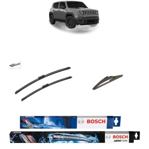 Set 3 stergatoare JEEP RENEGADE VAN (BU, B1) din 2014-2018, Bosch Aerotwin, din cauciuc siliconat rezistent