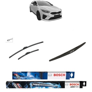 Set 3 stergatoare KIA PROCEED Combi Van (CD) din 2018-2020, Bosch Aerotwin Retrofit, din cauciuc siliconat rezistent