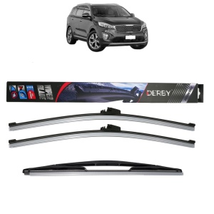 Set 3 stergatoare KIA SORENTO III (UM) din 2015-2020, Derby, din cauciuc siliconat rezistent