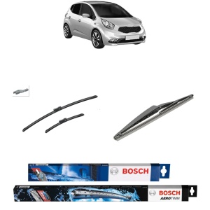 Set 3 stergatoare KIA VENGA Hatchback Van (YN) din 2015, Bosch Aerotwin, din cauciuc siliconat rezistent