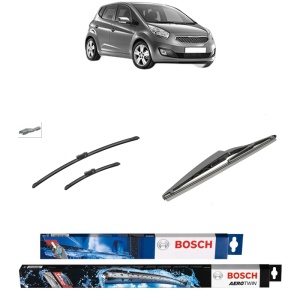 Set 3 stergatoare KIA VENGA (YN) din 2010-2019, Bosch Aerotwin, din cauciuc siliconat rezistent
