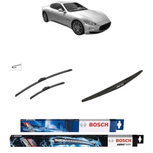 Set 3 stergatoare MASERATI GRAN TURISMO I din 2007-2013, Bosch Aerotwin Retrofit, din cauciuc siliconat rezistent