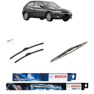 Set 3 stergatoare MAZDA 323 P V (BA) din 1996-1998, Bosch Aerotwin Retrofit, din cauciuc siliconat rezistent